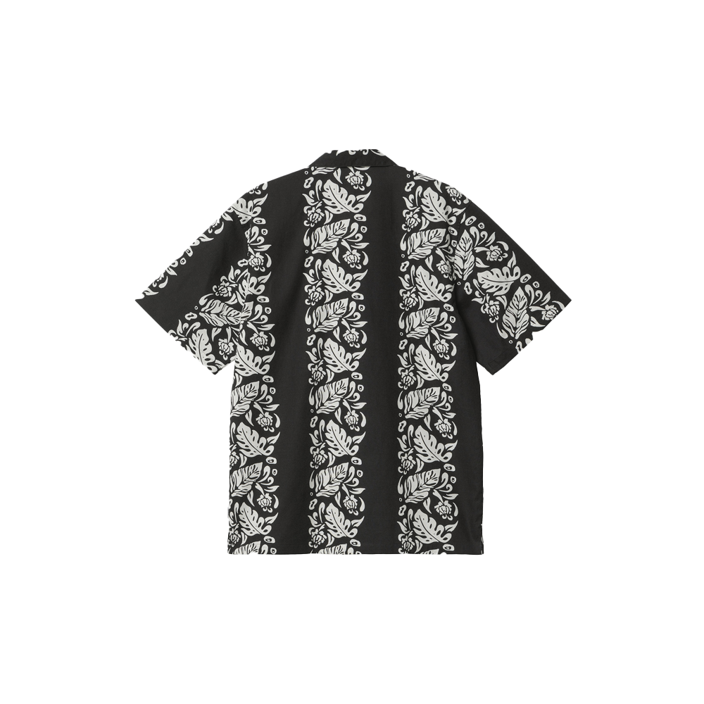 Carhartt WIP S/S Floral Shirt - Black/Wax