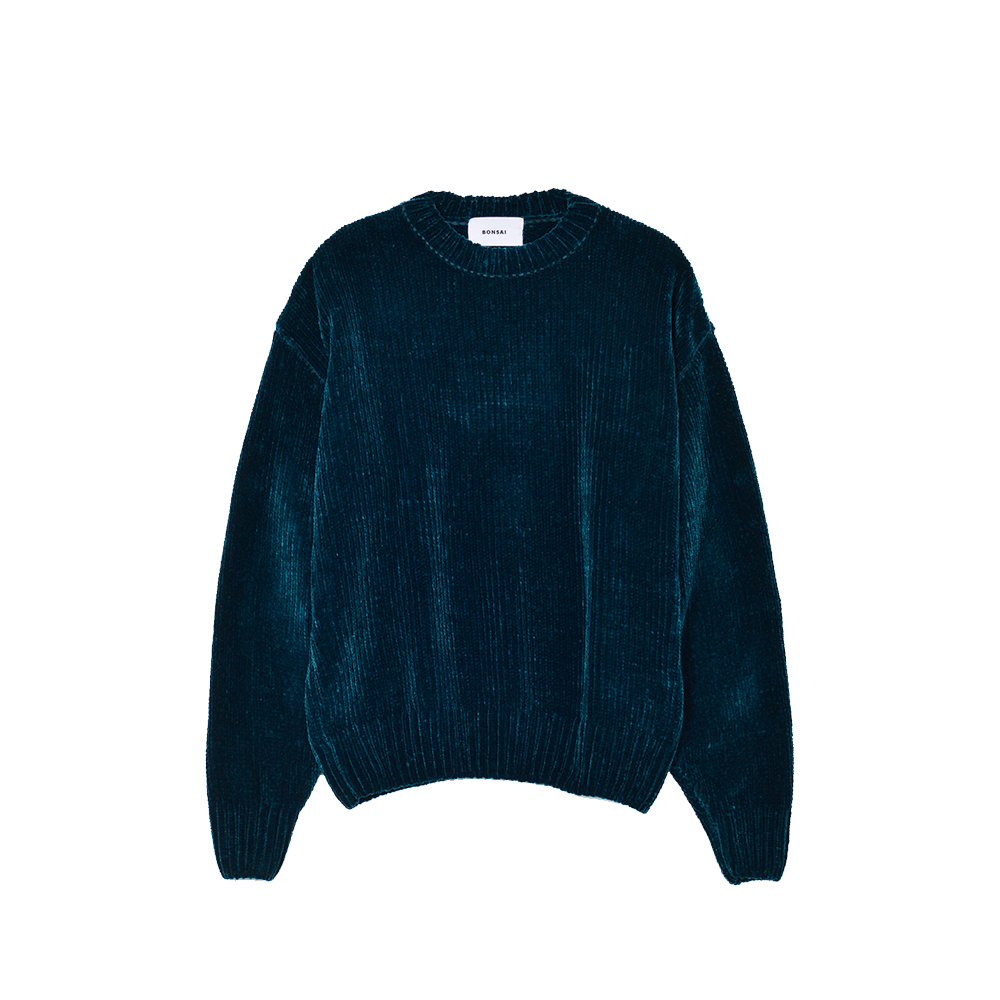 Bonsai Chenille Sweater - Ocean Dephts