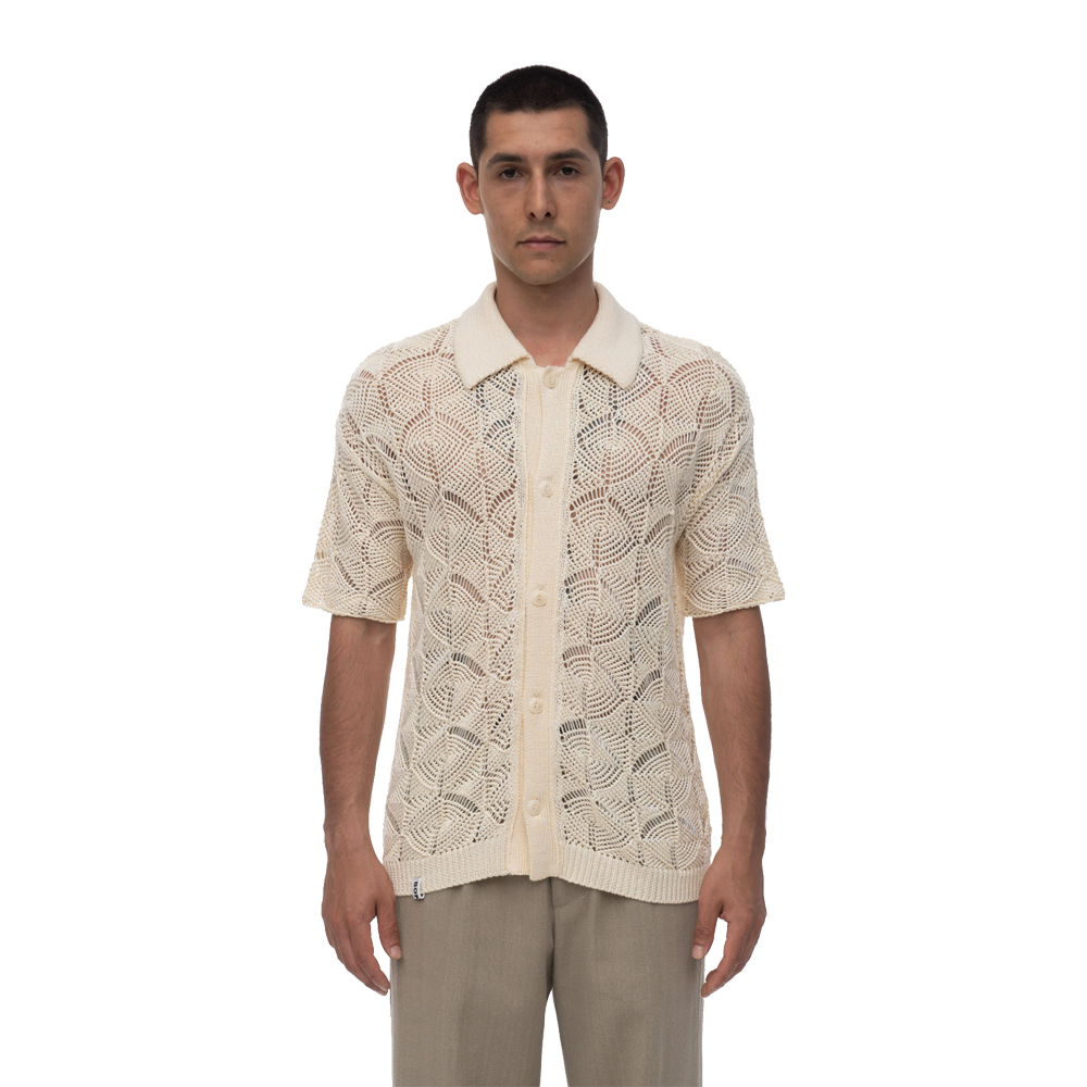 Bonsai Keyhole Shirt - Ivory