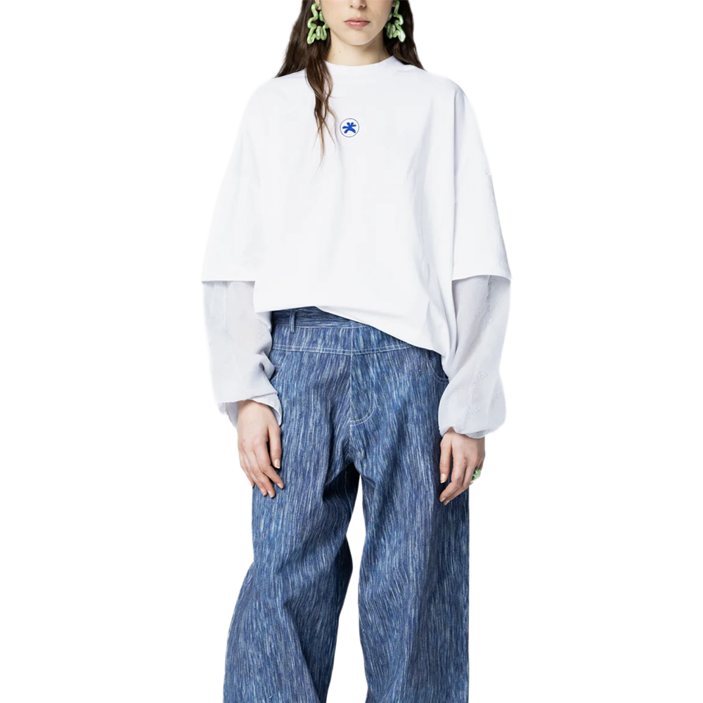 Bonsai Mini alberello baseball longsleeve - White