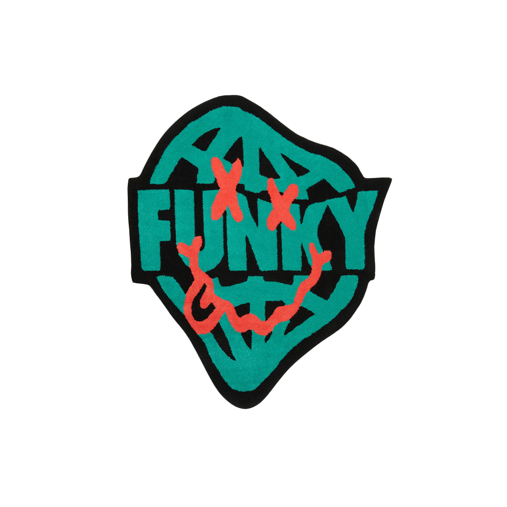 Funky Stoned Rug - Aqua