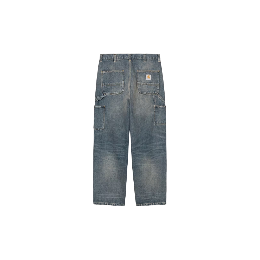 Carhartt WIP OG Single Knee Pant - Blue, Worn used wash