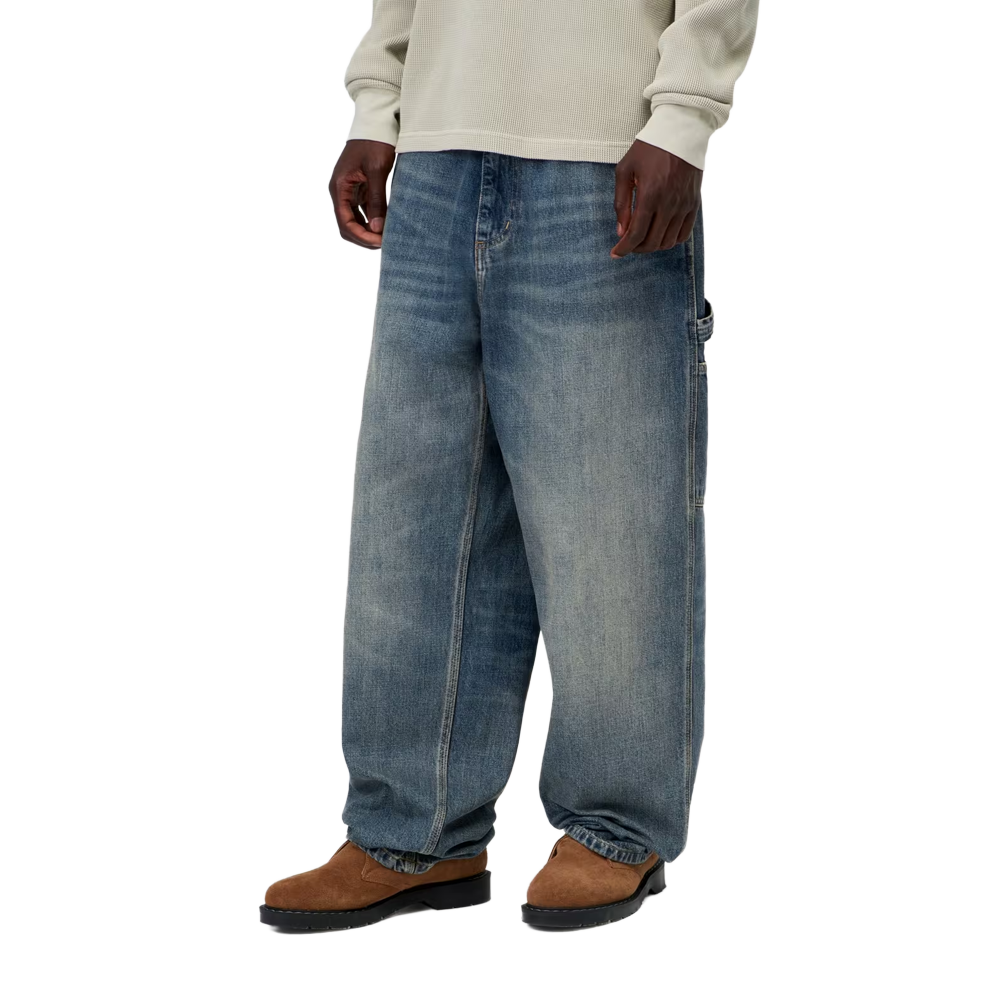 Carhartt WIP OG Single Knee Pant - Blue, Worn used wash