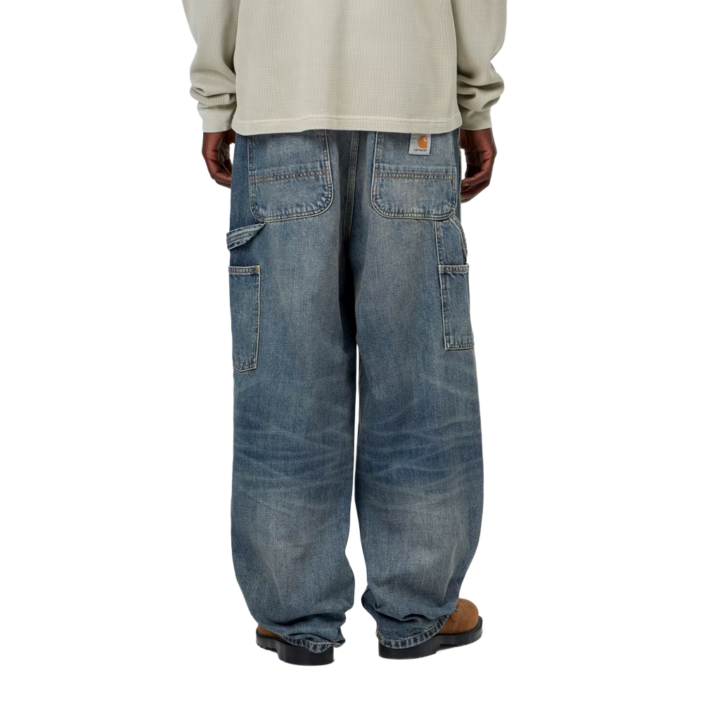 Carhartt WIP OG Single Knee Pant - Blue, Worn used wash