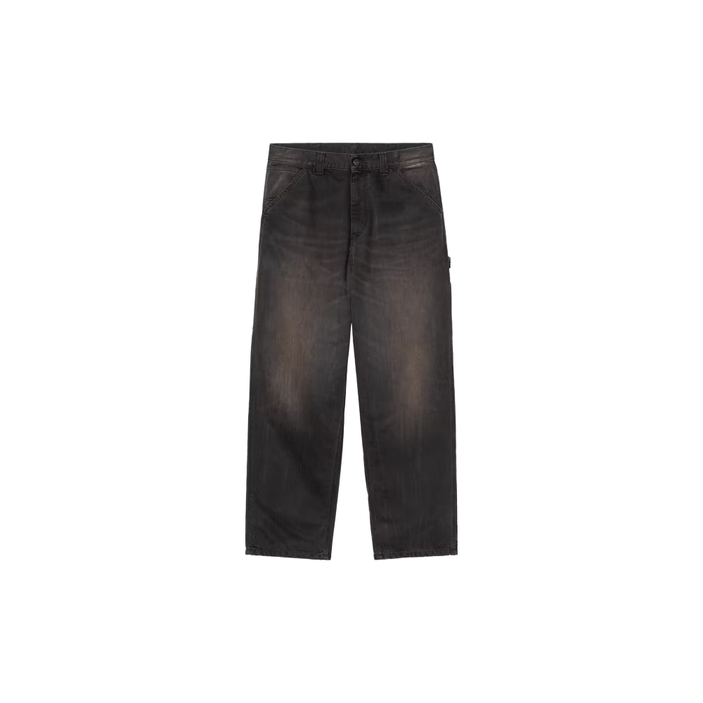 Carhartt WIP OG Single Knee Pant - Black, Tobacco used wash