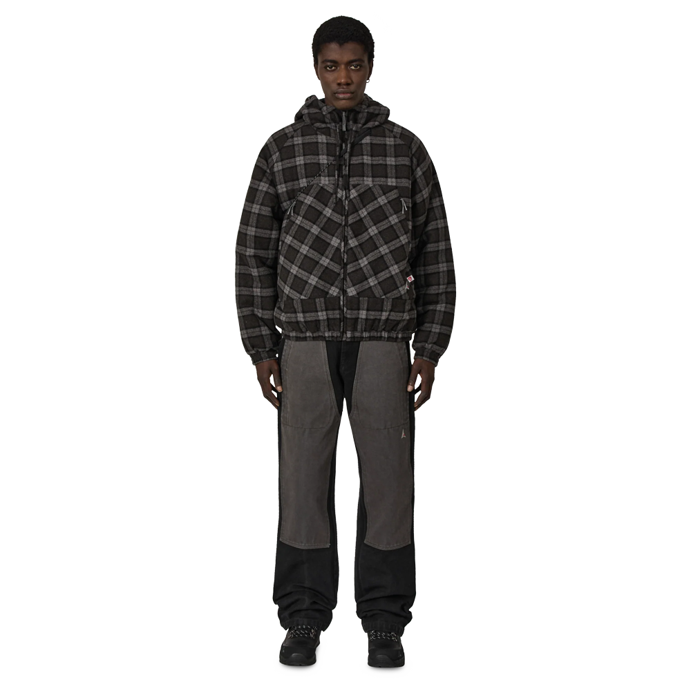 Roa Logger Wool Primaloft Checked Jacket - Anthracite