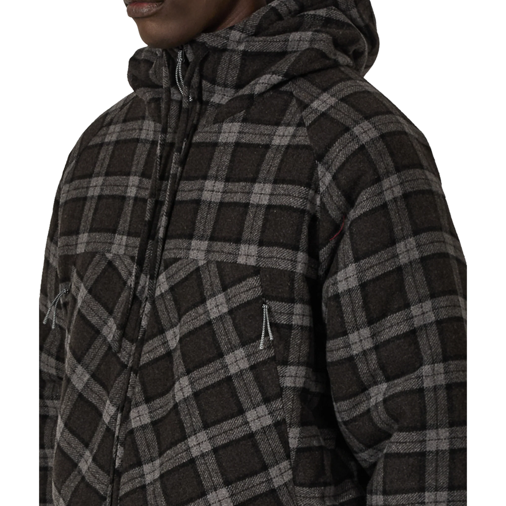 Roa Logger Wool Primaloft Checked Jacket - Anthracite