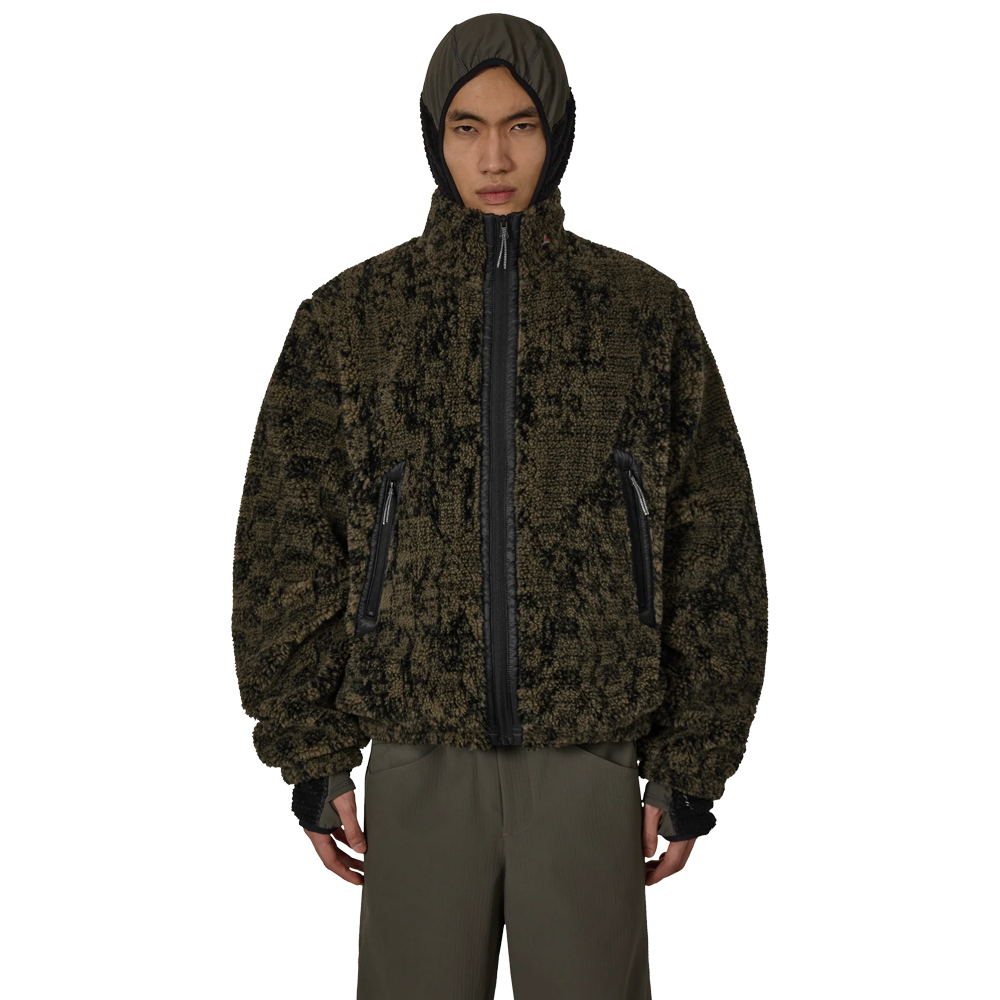 Roa Ewe Furry Jacket - Olive