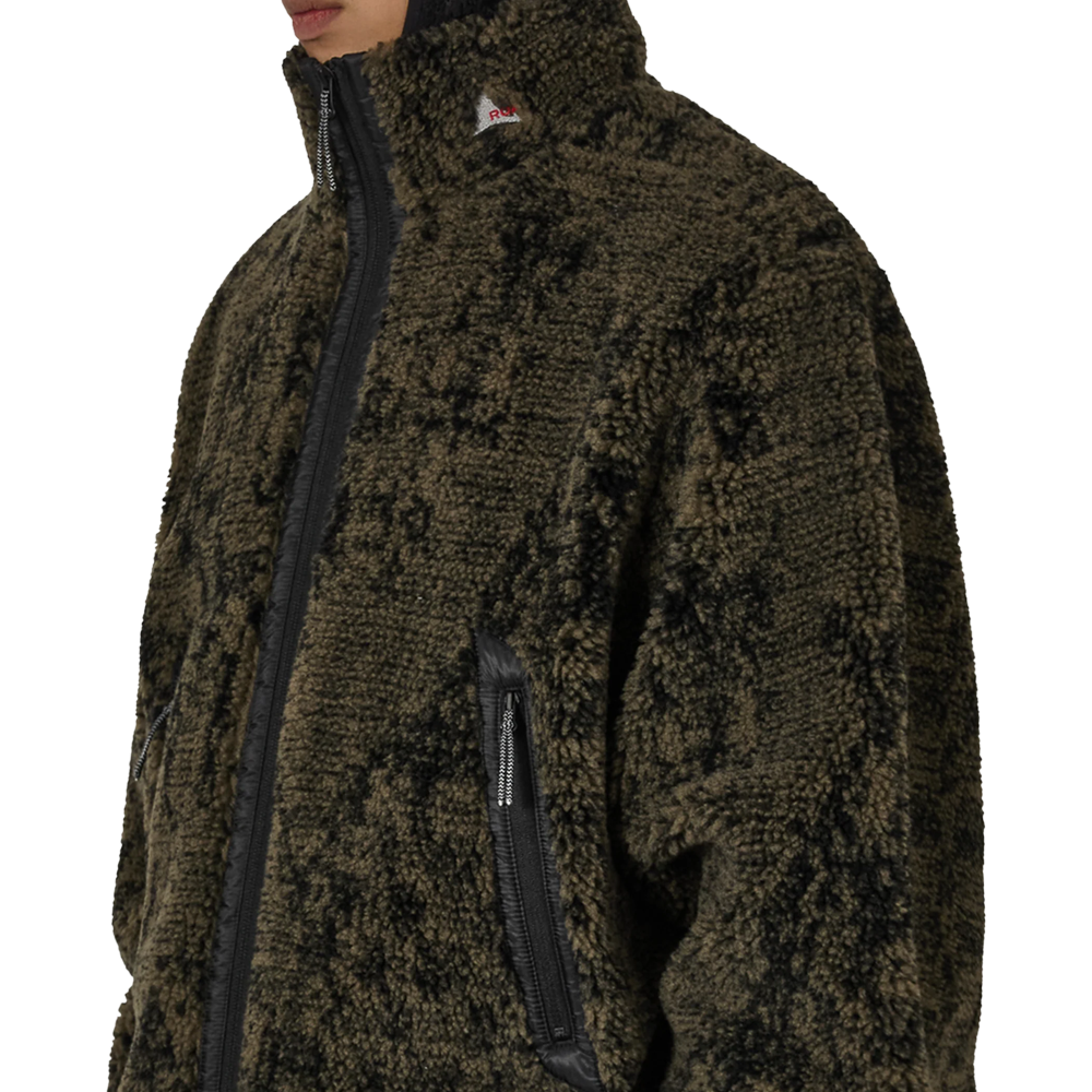 Roa Ewe Furry Jacket - Olive
