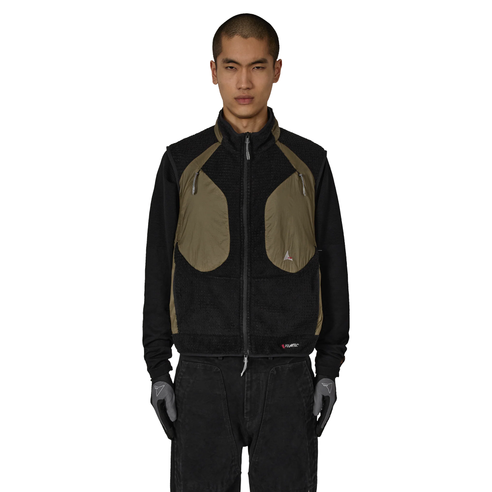 Roa Ocular Polartec High Loft Vest - Black/Olive
