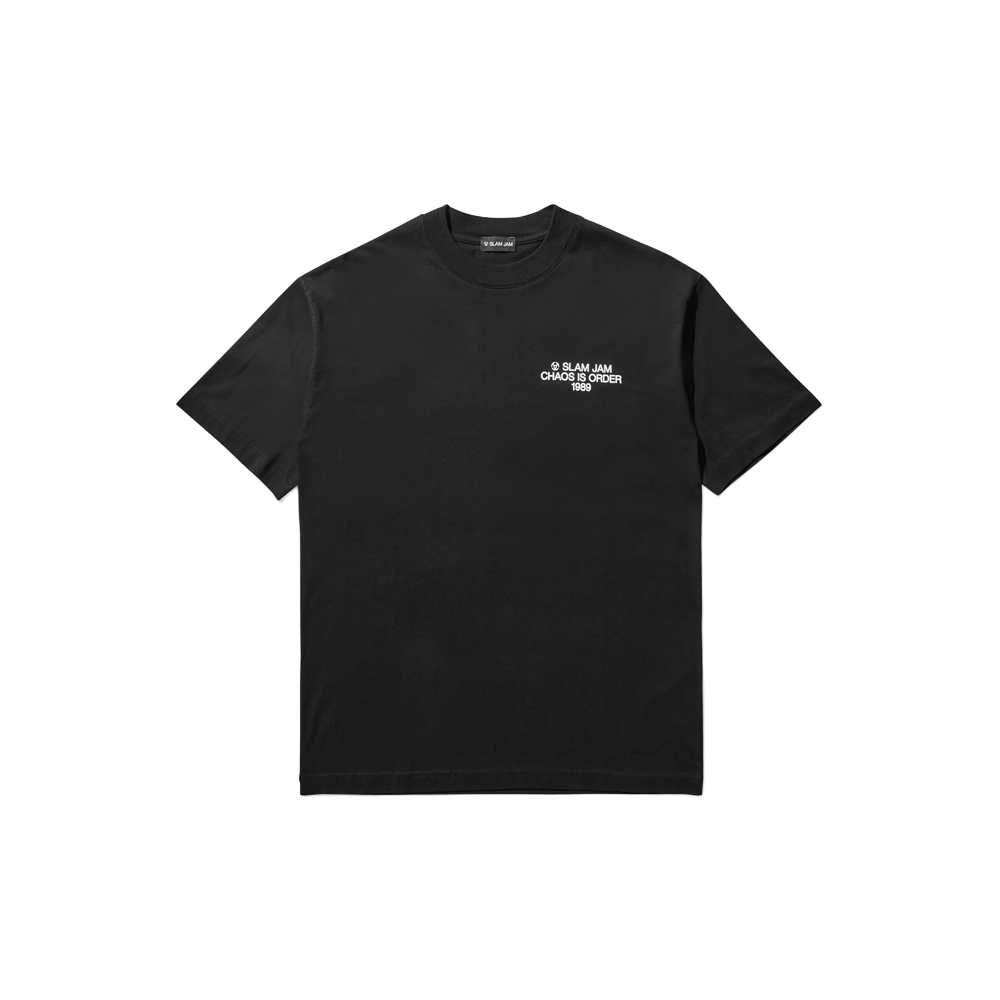 Slam Jam Chaos is Order T-Shirt - Black