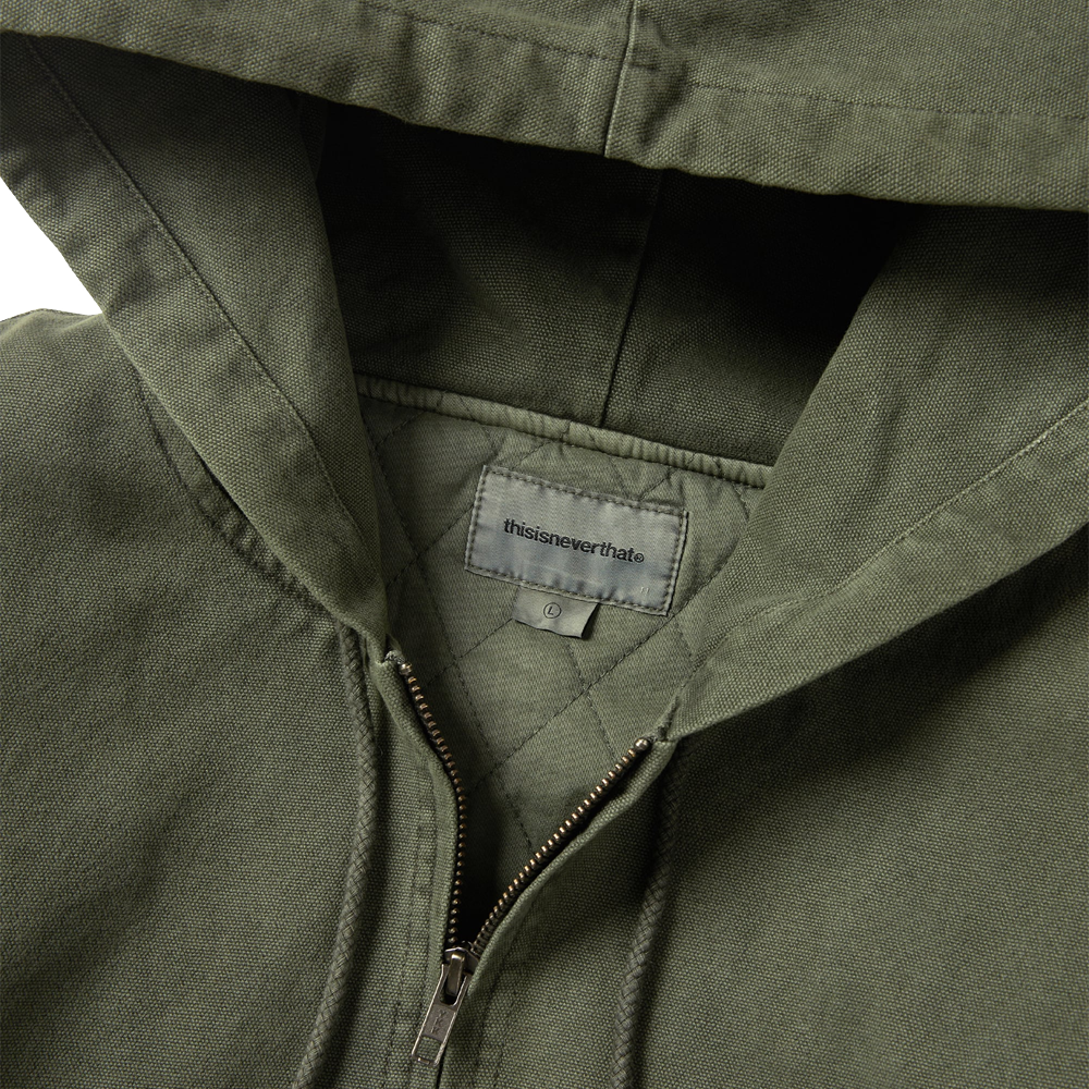 Thisisneverthat Overdyed Hooded Jacket - Olive