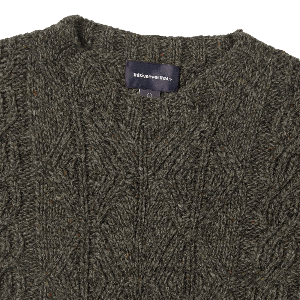 Thisisneverthat Cable Knit Sweater - Brown