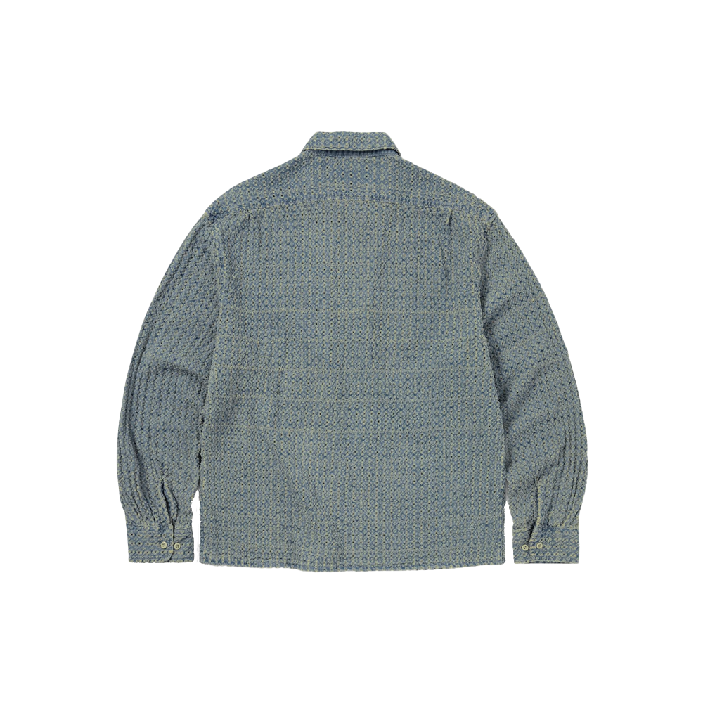 Thisisneverthat Damaged Denim Shirt - Washed Blue