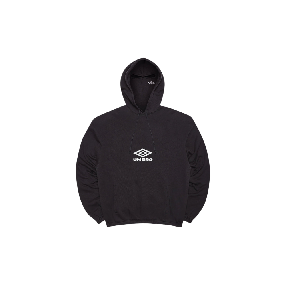 Umbro OG Logo Mask Hoodie - Washed Black