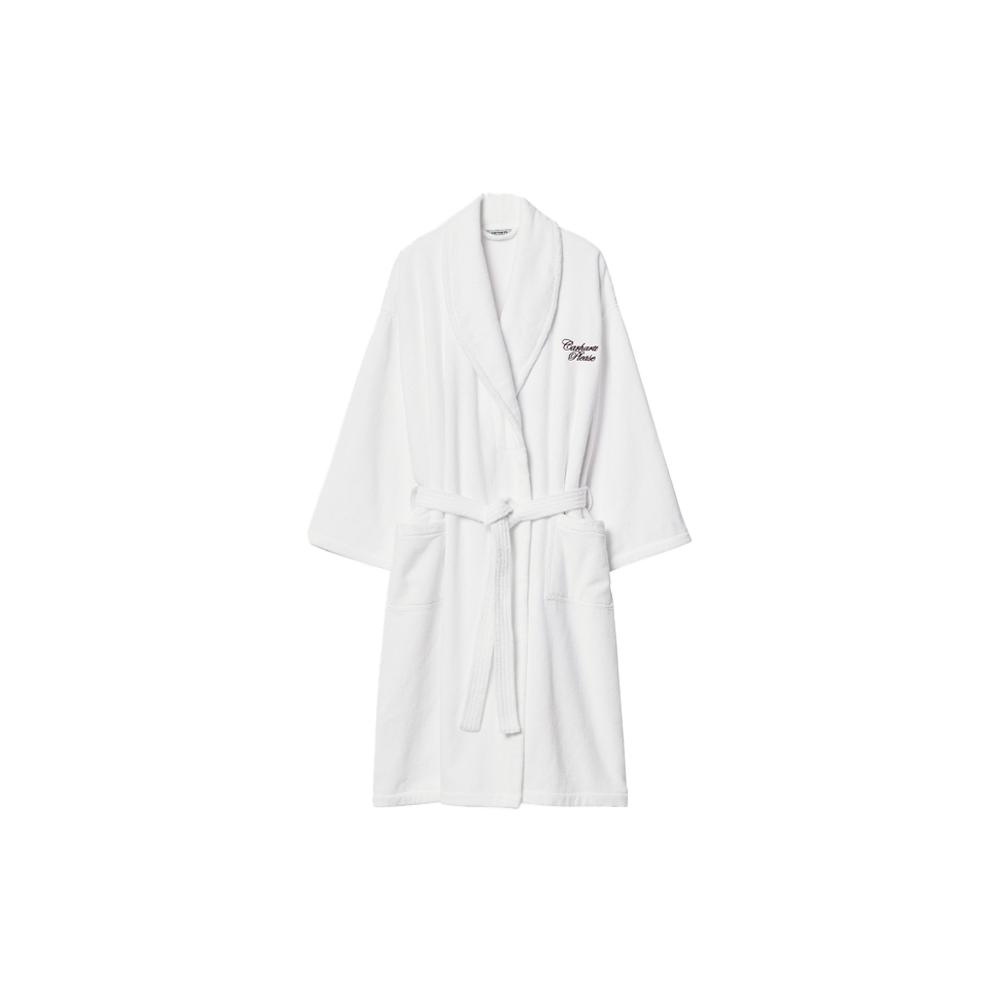 Carhartt WIP Please Bathrobe - White/Bordeaux