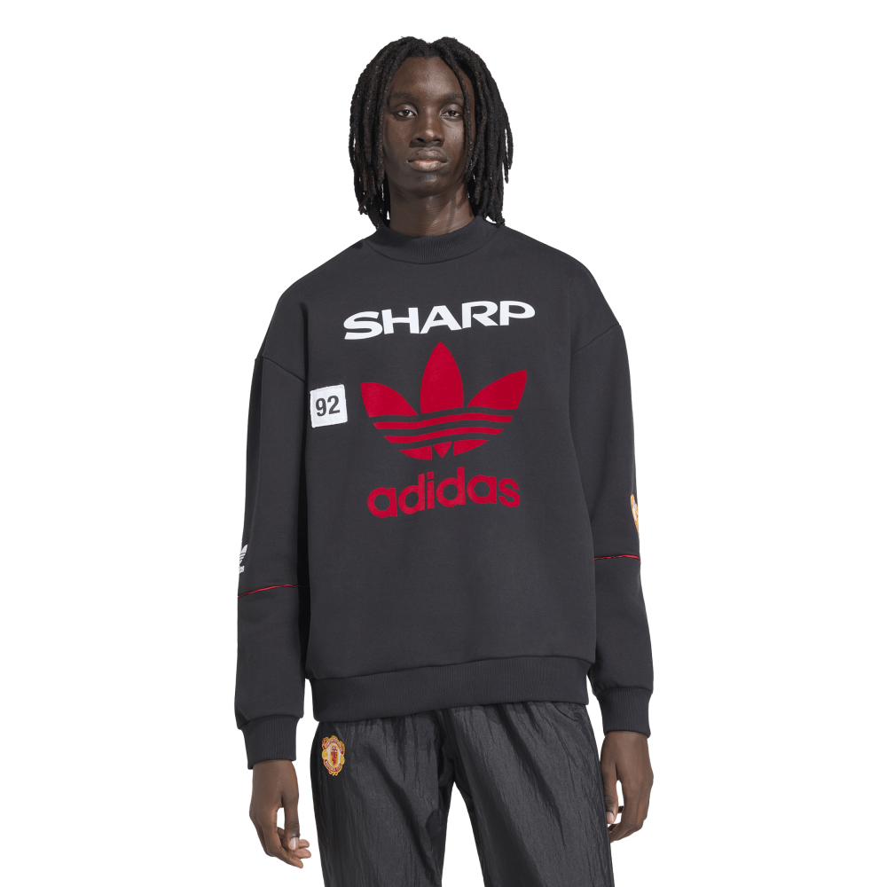 Adidas Manchester United Crew Sweat 90/92 - Black