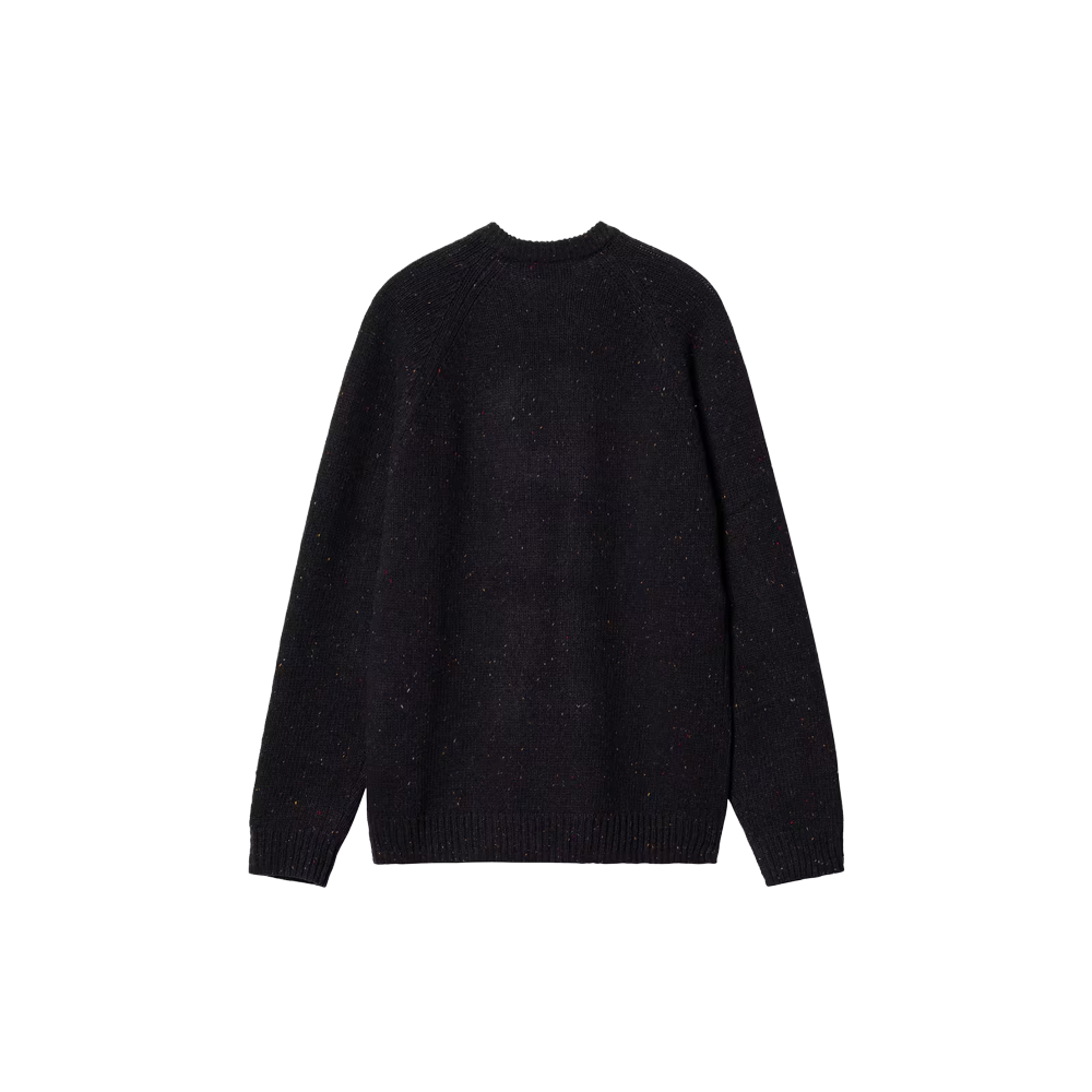 Carhartt WIP Anglistic Sweater - Speckled Dark Navy