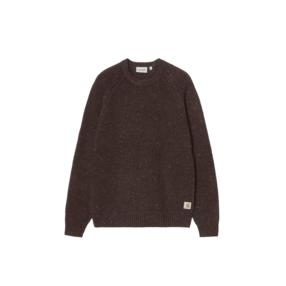 Carhartt WIP Anglistic Sweater - Speckled Tobacco