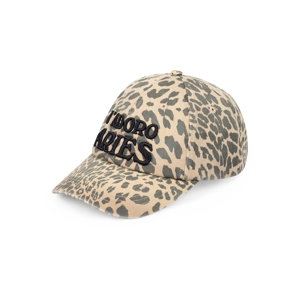 Aries J'Adoro Aries Leopard Cap - Beige