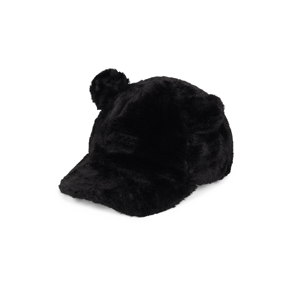 Aries Temple Fluffy Ear Cap - Black