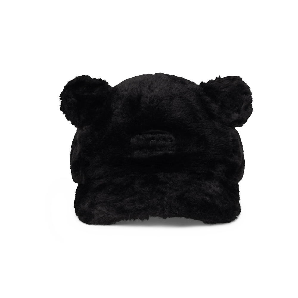 Aries Temple Fluffy Ear Cap - Black
