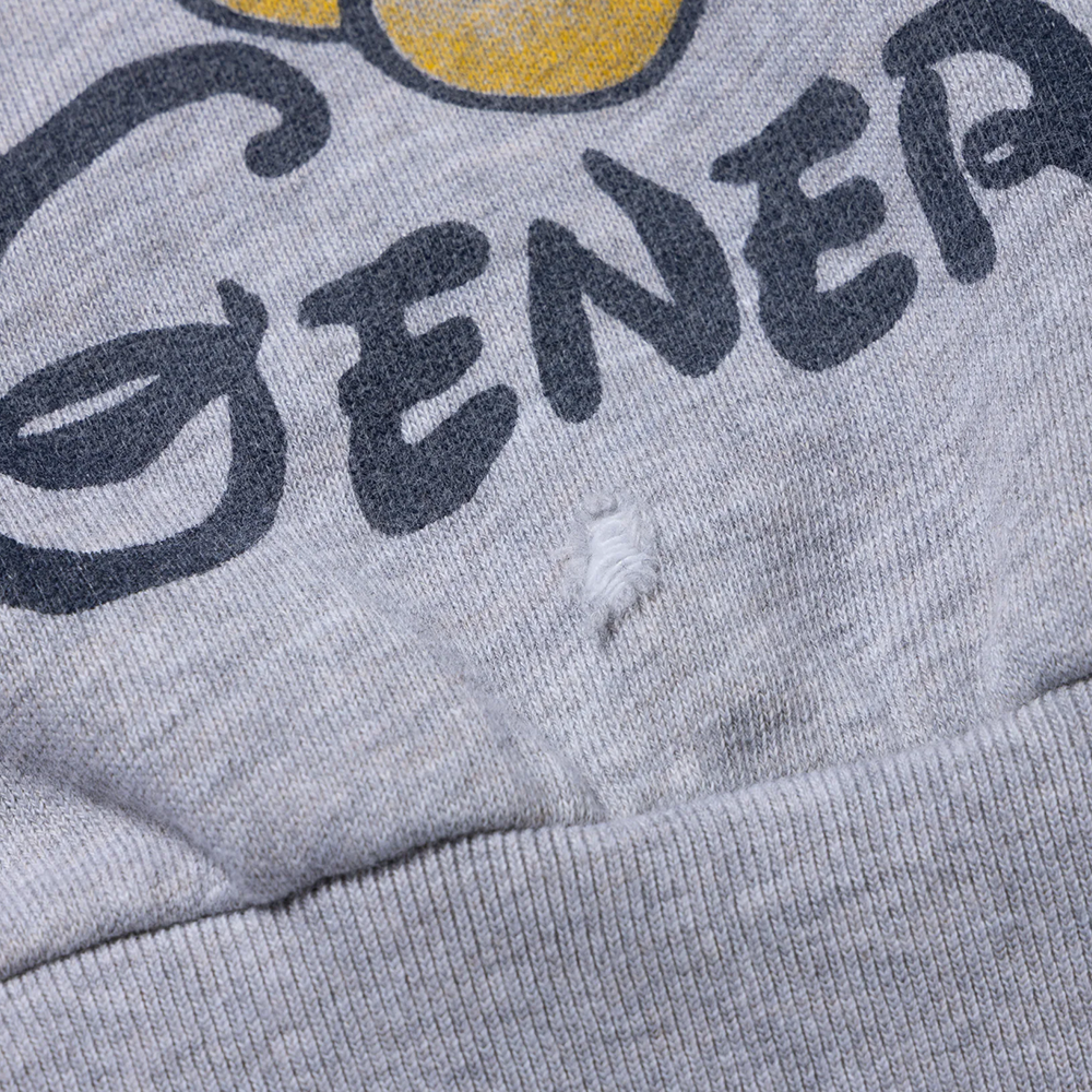 Destroyed Weedie Pie Raglan Sweat - Light Grey