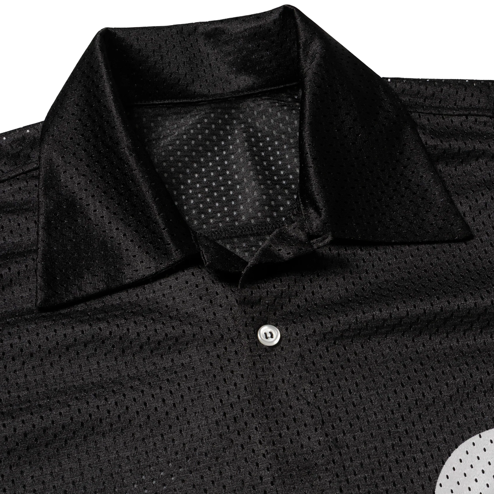 Aries Gothic Lace Airtex Hawaiian Shirt - Black