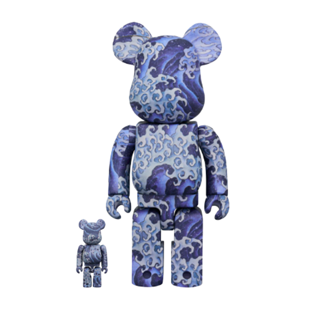 BEARBRICK 100% 400% KATSUSHIKA HOKUSAI ANGRY WAVES ONAMI
