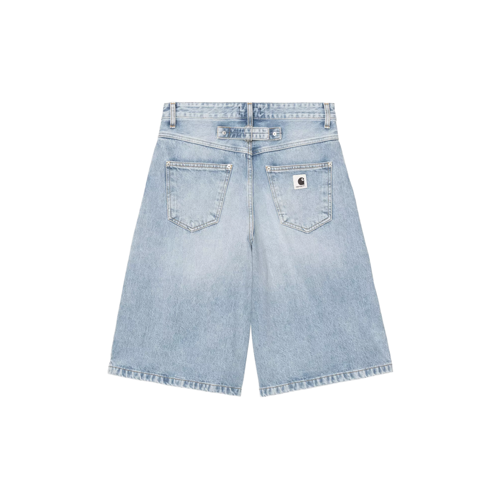 Carhartt WIP W Belmont Short - Blue (heavy worn bleached)