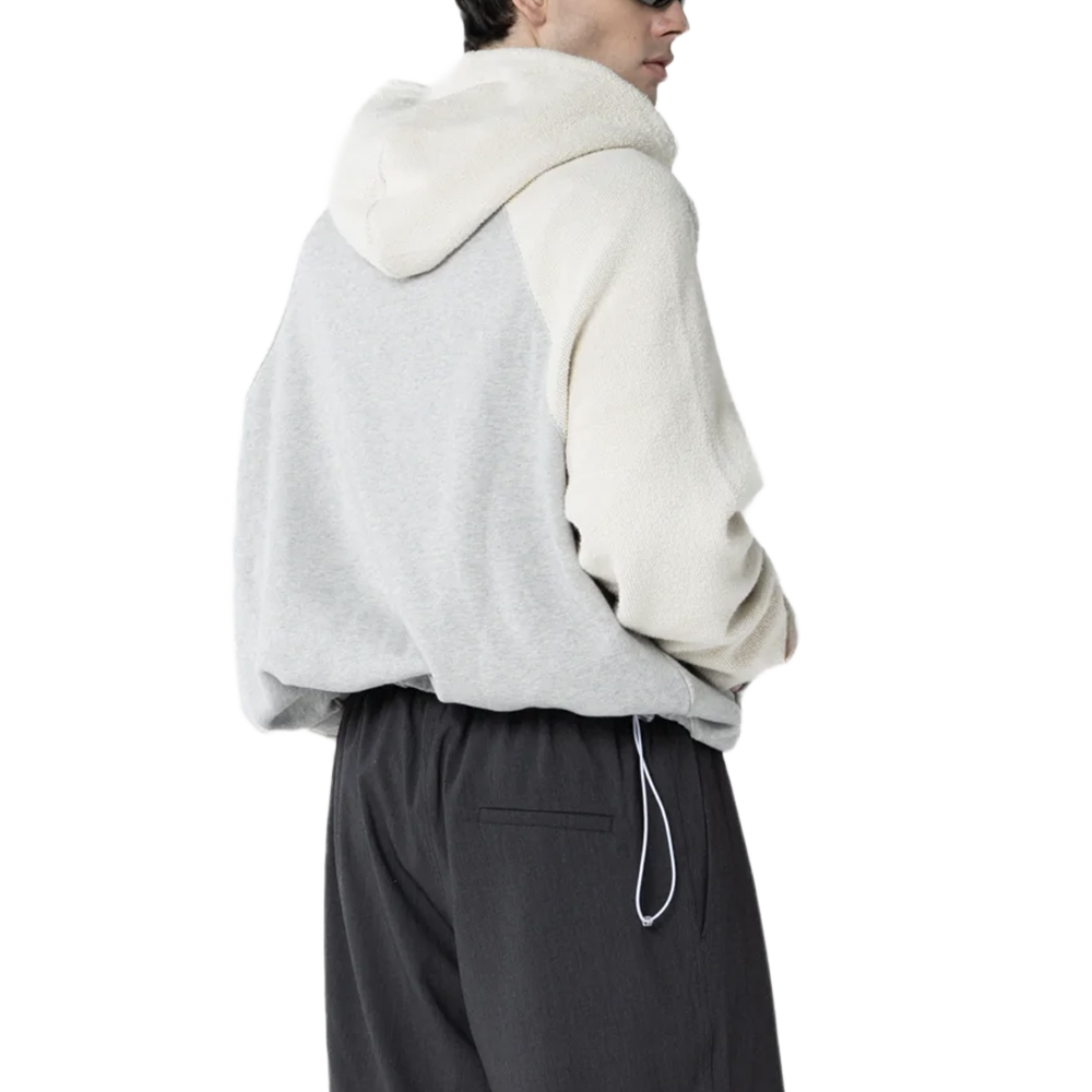 Bonsai Reverse full zip Hoodie - Grey melange
