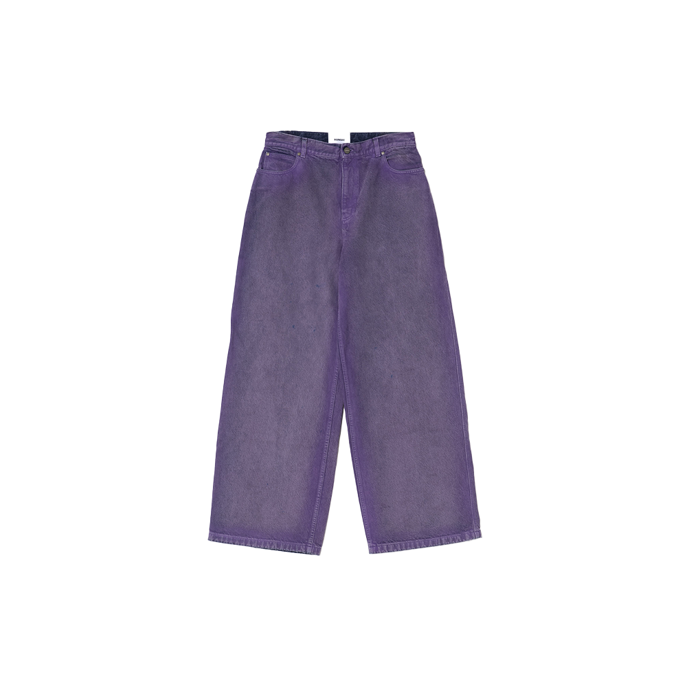 Bonsai Dyed Loose denim - Purple