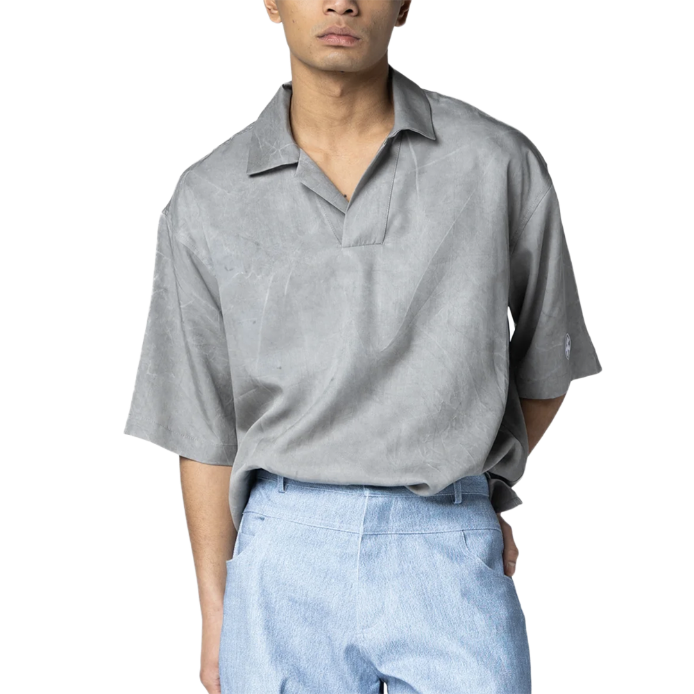 Bonsai Cold Dye polo - Anthracite