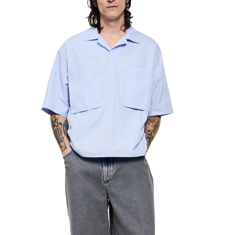 Bonsai Check polo shirt - Azure