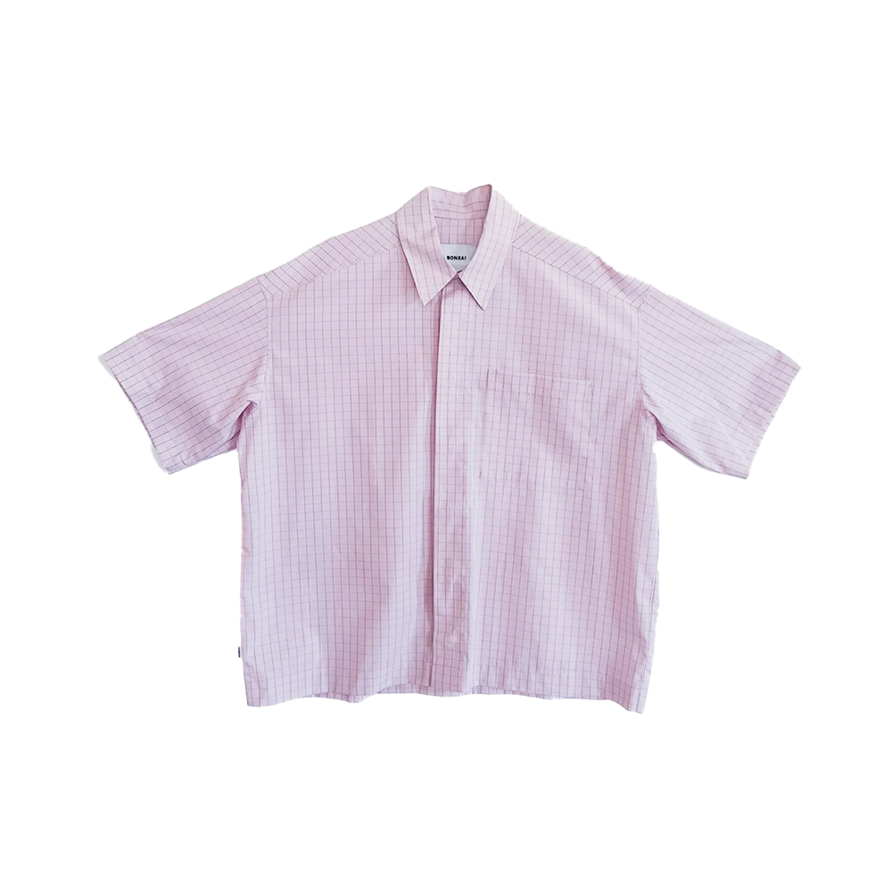 Bonsai Check polo shirt - Pink