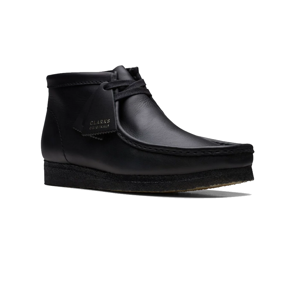 Clark's Wallabee Boot - Black Leather