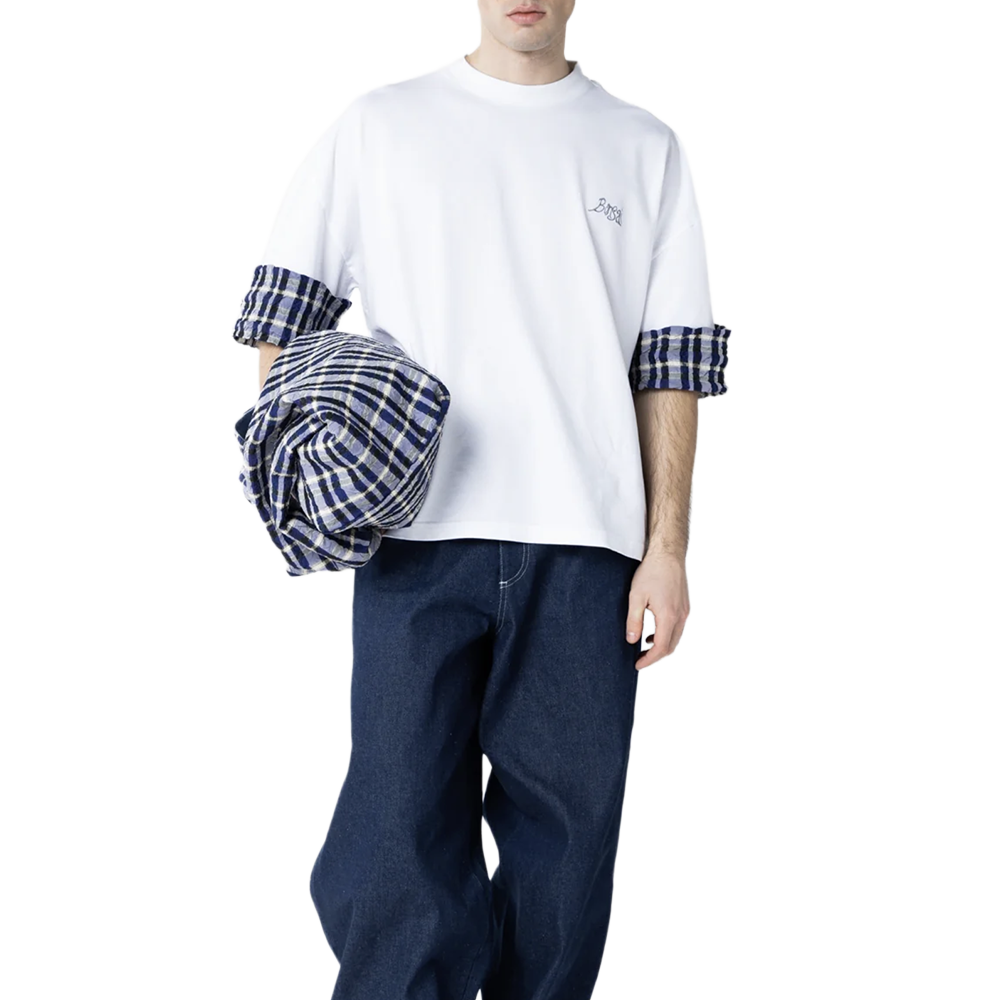 Bonsai Folded Sleeve t-shirt - White