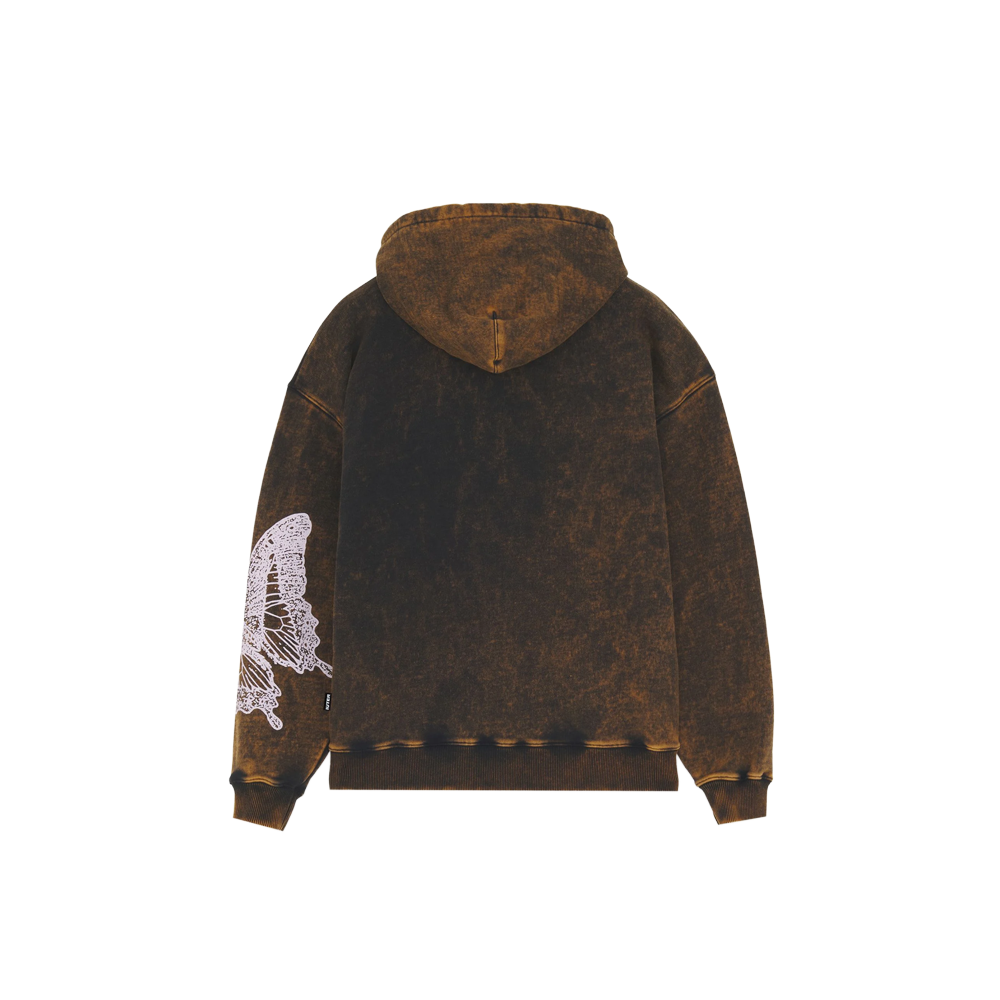 Iuter Butterfly Marble Hoodie - Black