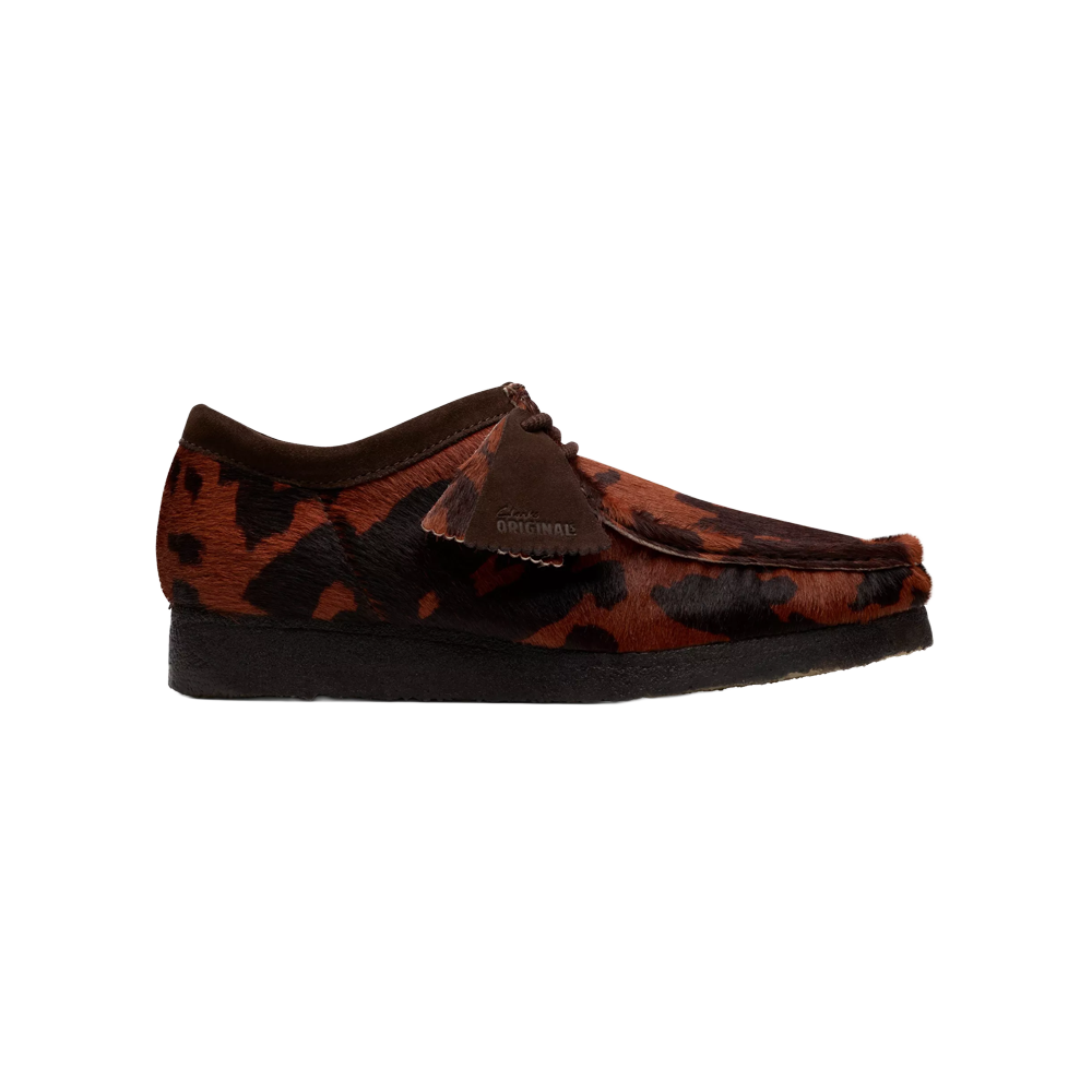 Clarks Wallabee - Brown Cow Print