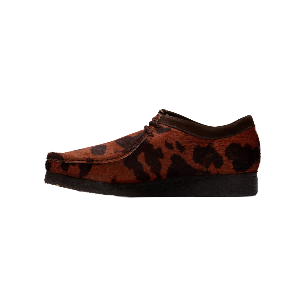 Clarks Wallabee - Brown Cow Print