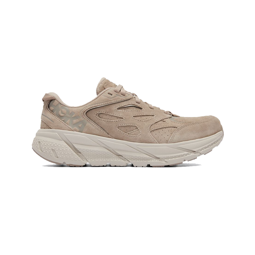 Hoka Clifton L Suede - Simply Taupe/Pumice stone