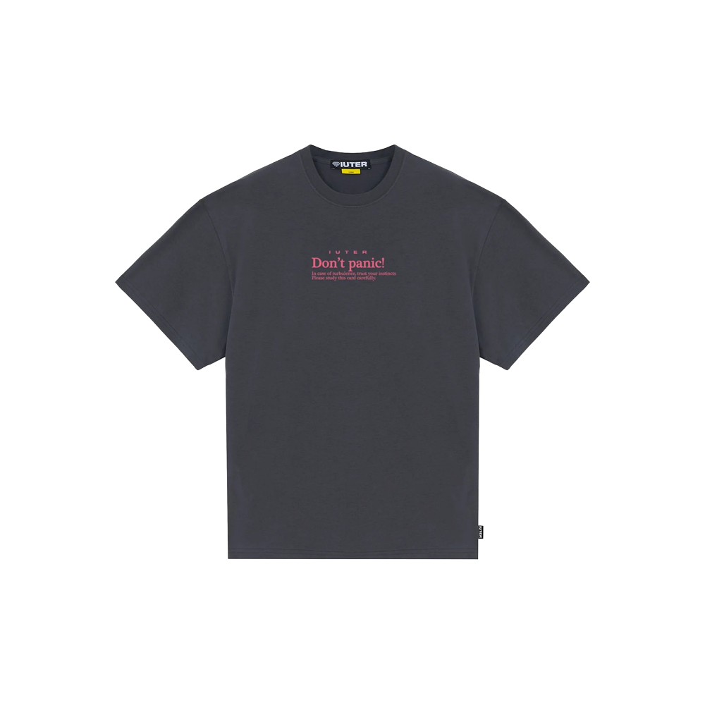 Iuter Don't Panic Tee - Asphalt