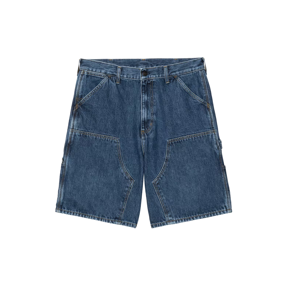 Carhartt WIP Double Knee Short - Blue (Stone washed)