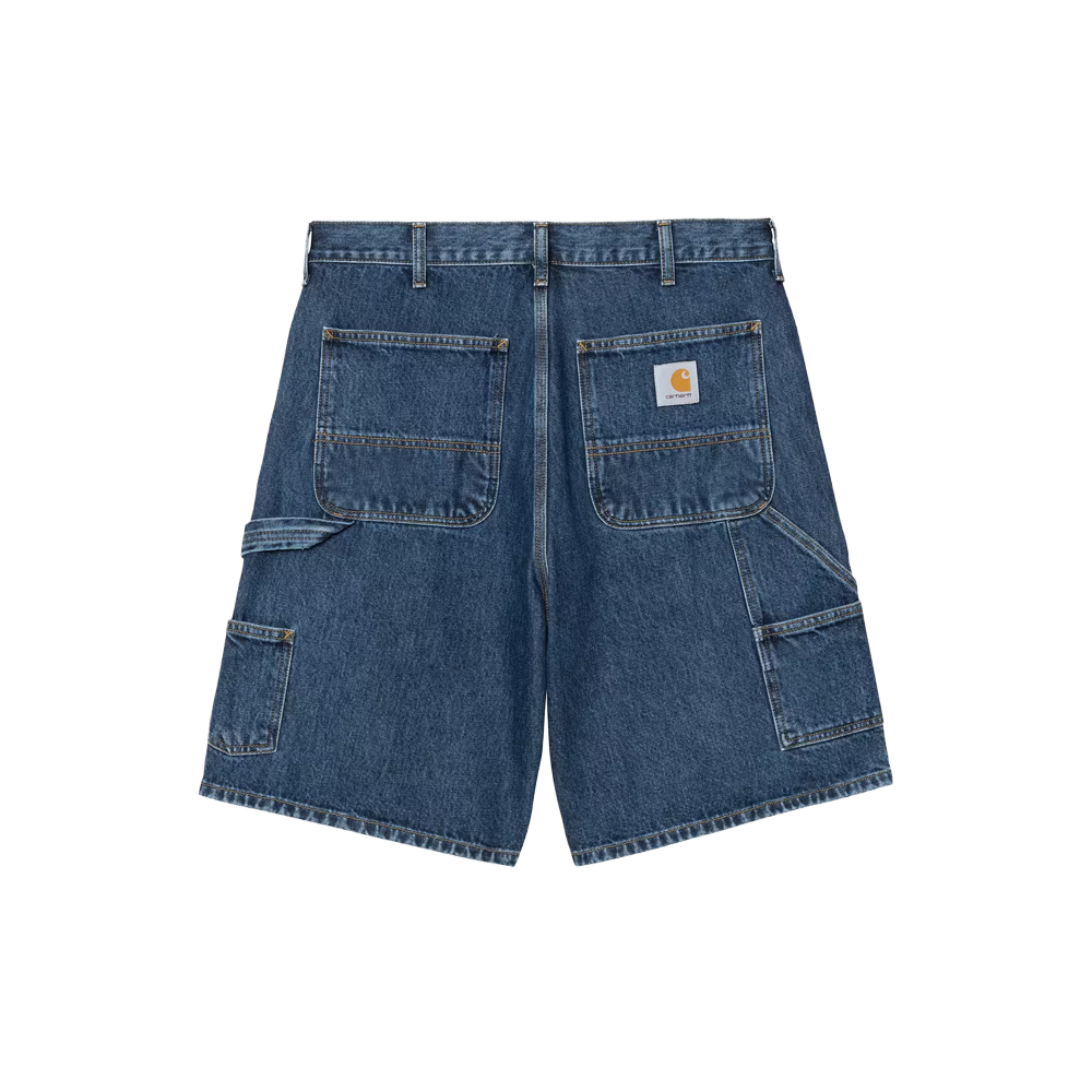 Carhartt WIP Double Knee Short - Blue (Stone washed)