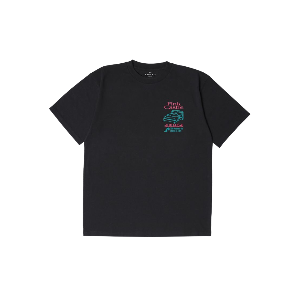 Edwin Pink Castle T-shirt - Black