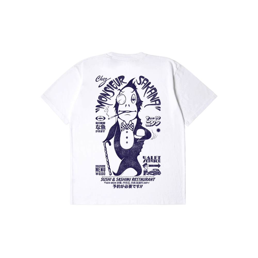 Edwin Monsieur Sakana T-shirt - White