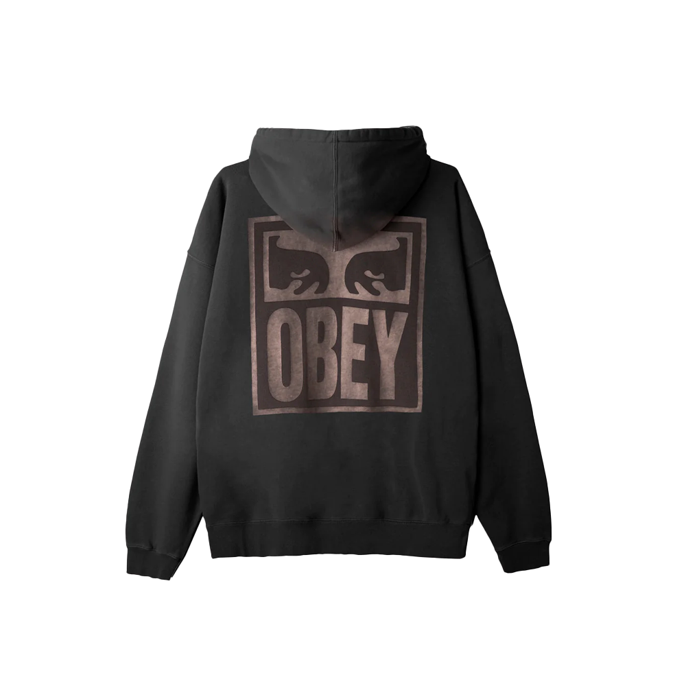 Obey Pigment Eyes Icon Extraheavy Pullover - Pirate Black