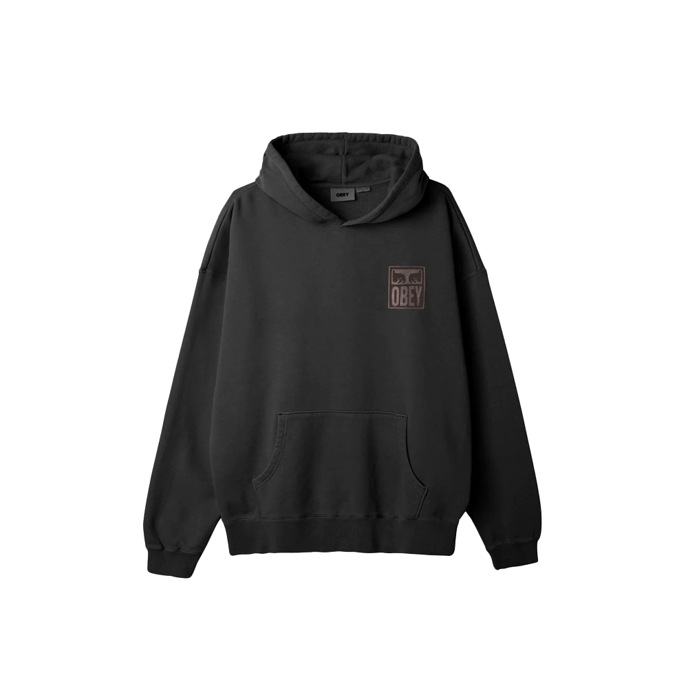 Obey Pigment Eyes Icon Extraheavy Pullover - Pirate Black