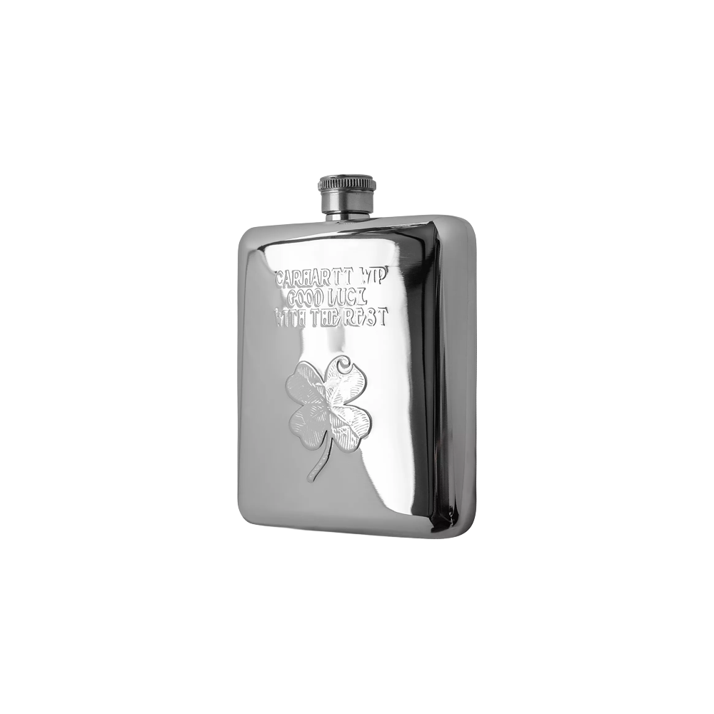 Carhartt WIP Clover Flask - Silver
