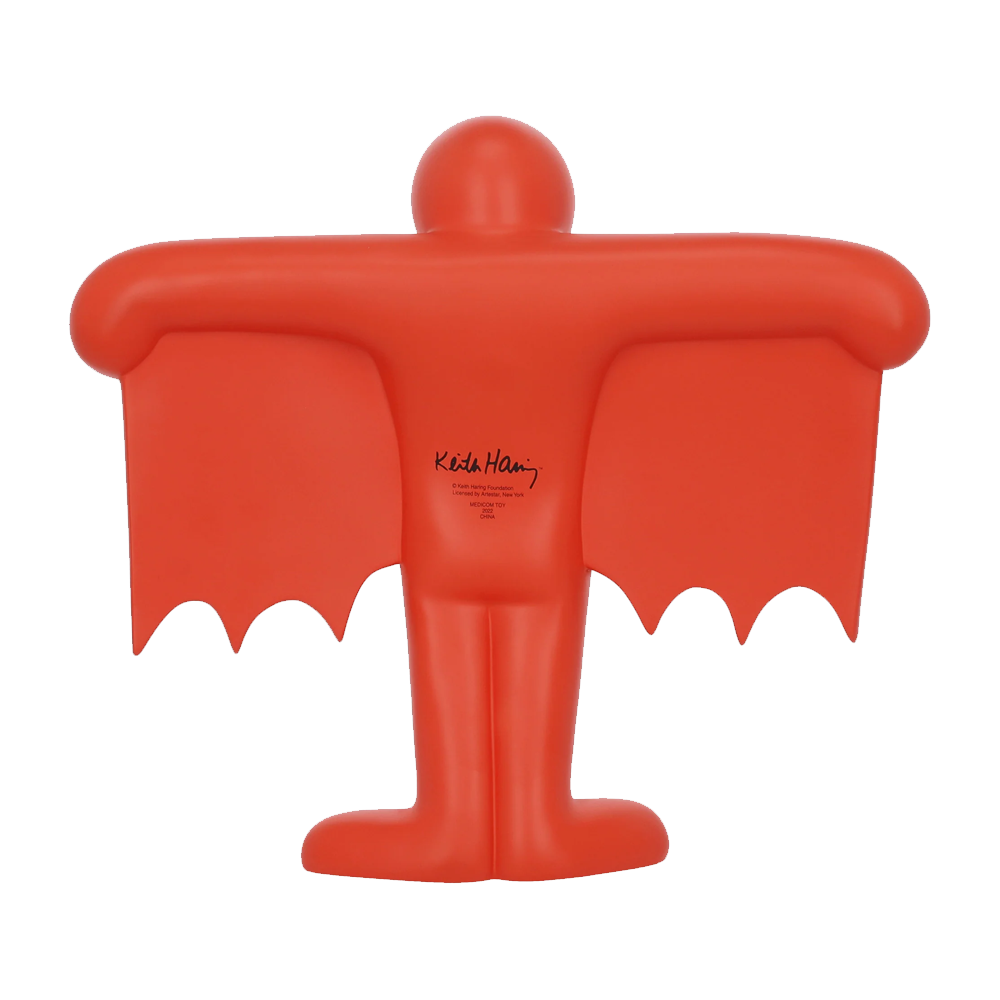 Keith Haring Flying Devil statue - Red